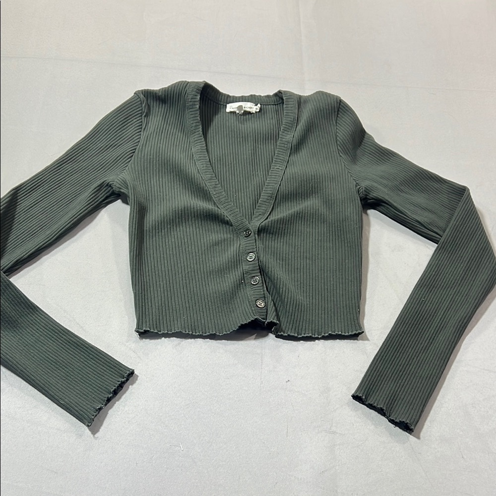 Good American essentials cropped cardigan